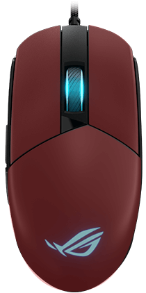 An image showing the contact areas on the Strix Impact III for palm grip type users