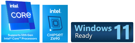 intel CORE, Supports 11th Gen Intel Core Processors; intel CHIPSET Z590, Windows 11 Ready