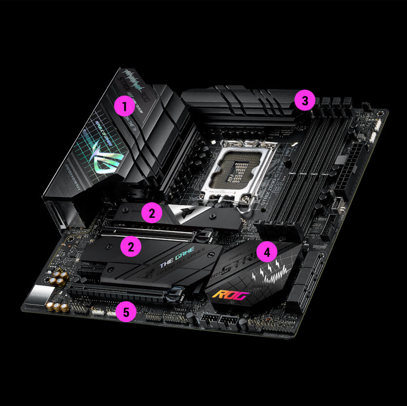 Comprehensive Cooling specs of ROG Strix Z690-G Gaming WiFi