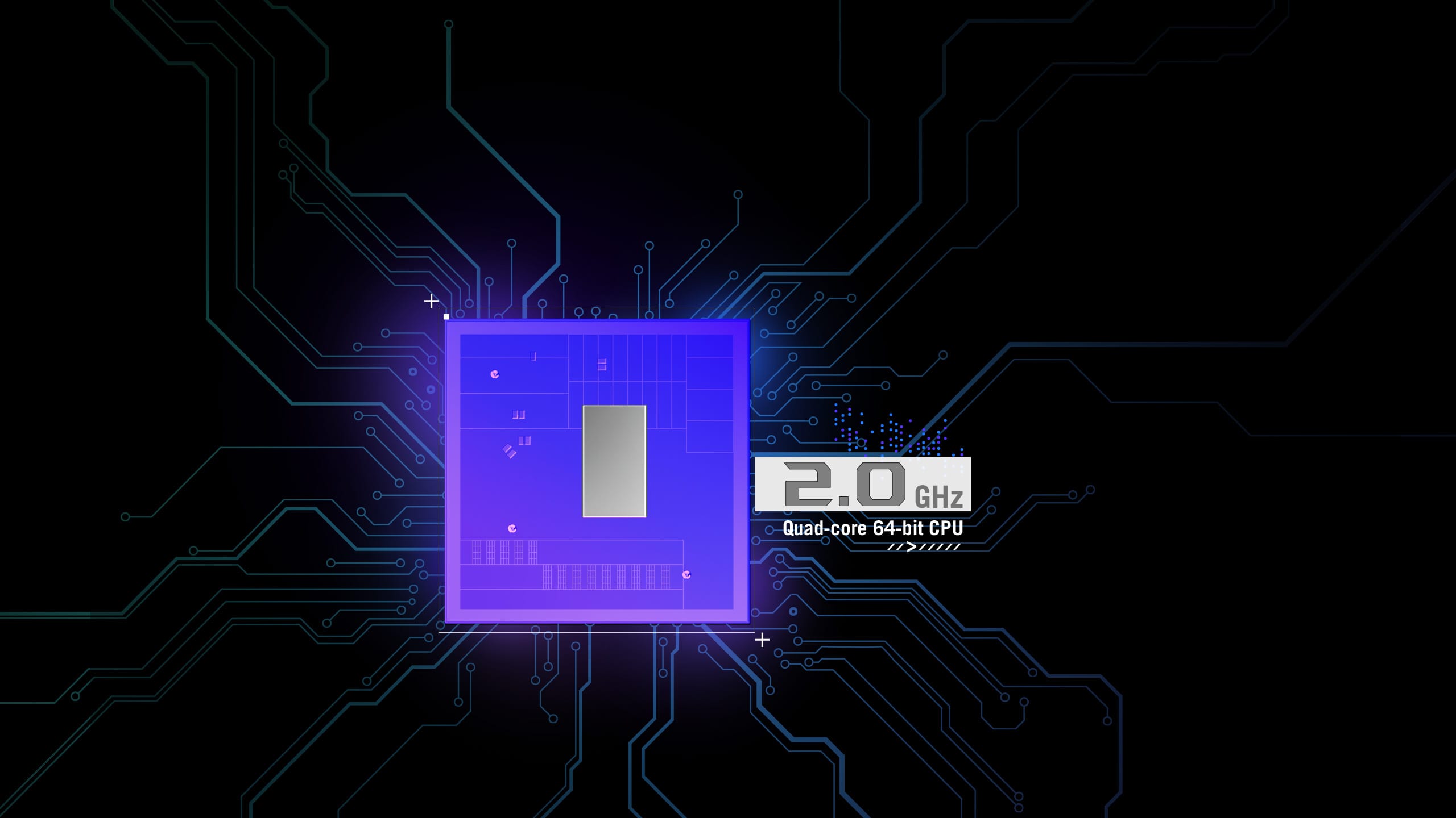 Quad-core 64-bit CPU design highlight