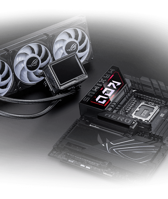 Das ROG Maximus Z890 Hero & ROG Ryujin III 360 ARGB Extreme
