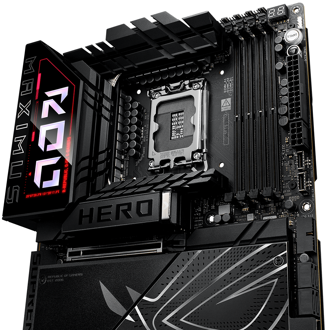 Das ROG Maximus Z890 Hero verfügt über 22+1+2+2 Leistungsstufen