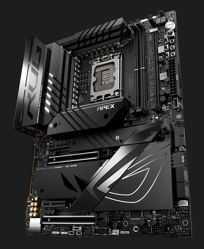 Das ROG Maximus Z790 Apex Encore verfügt über Aura Sync.