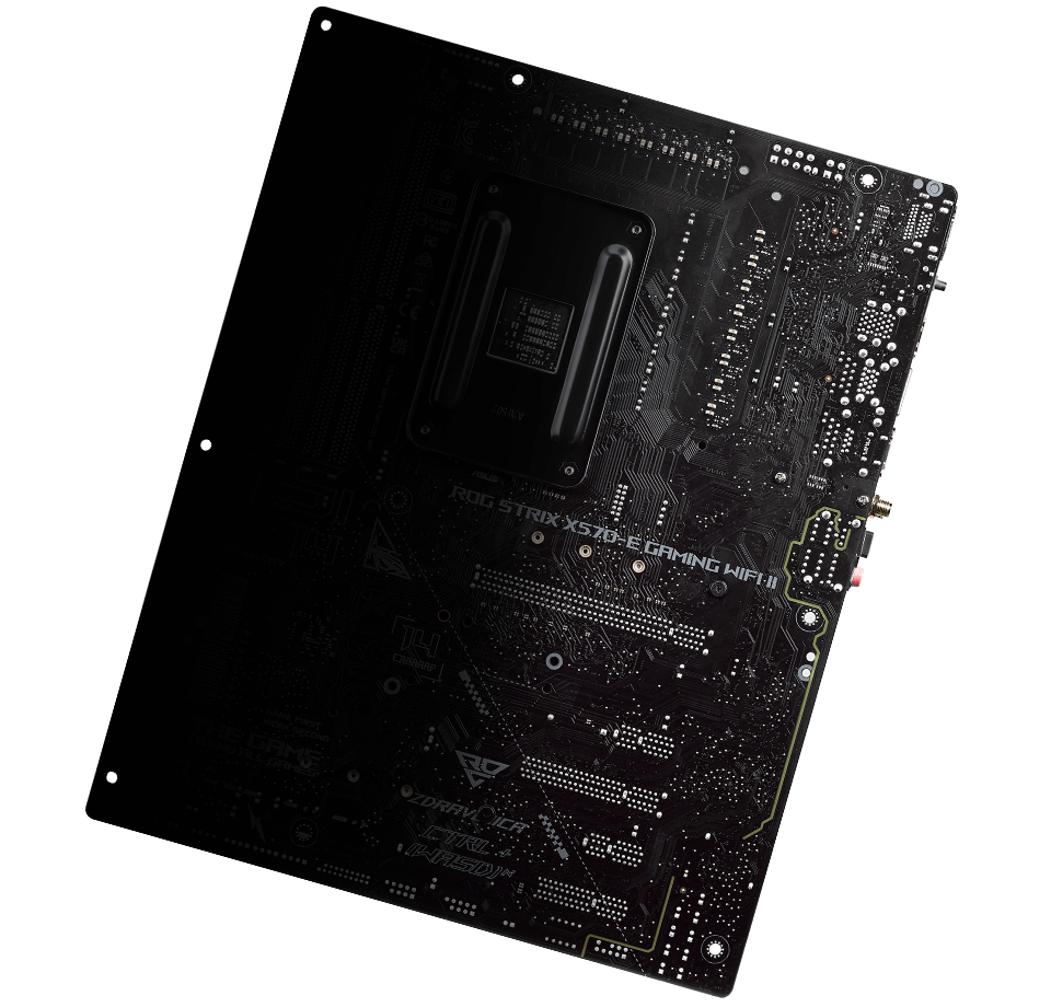 Back view of ROG Strix X570-E Gaming WiFi II