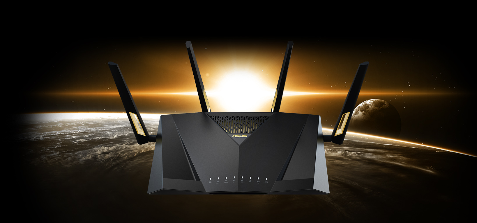 Le RT-AX88U Pro offre une bande passante de 160 MHz et une vitesse réseau totale pouvant atteindre 6000 Mbit/s.