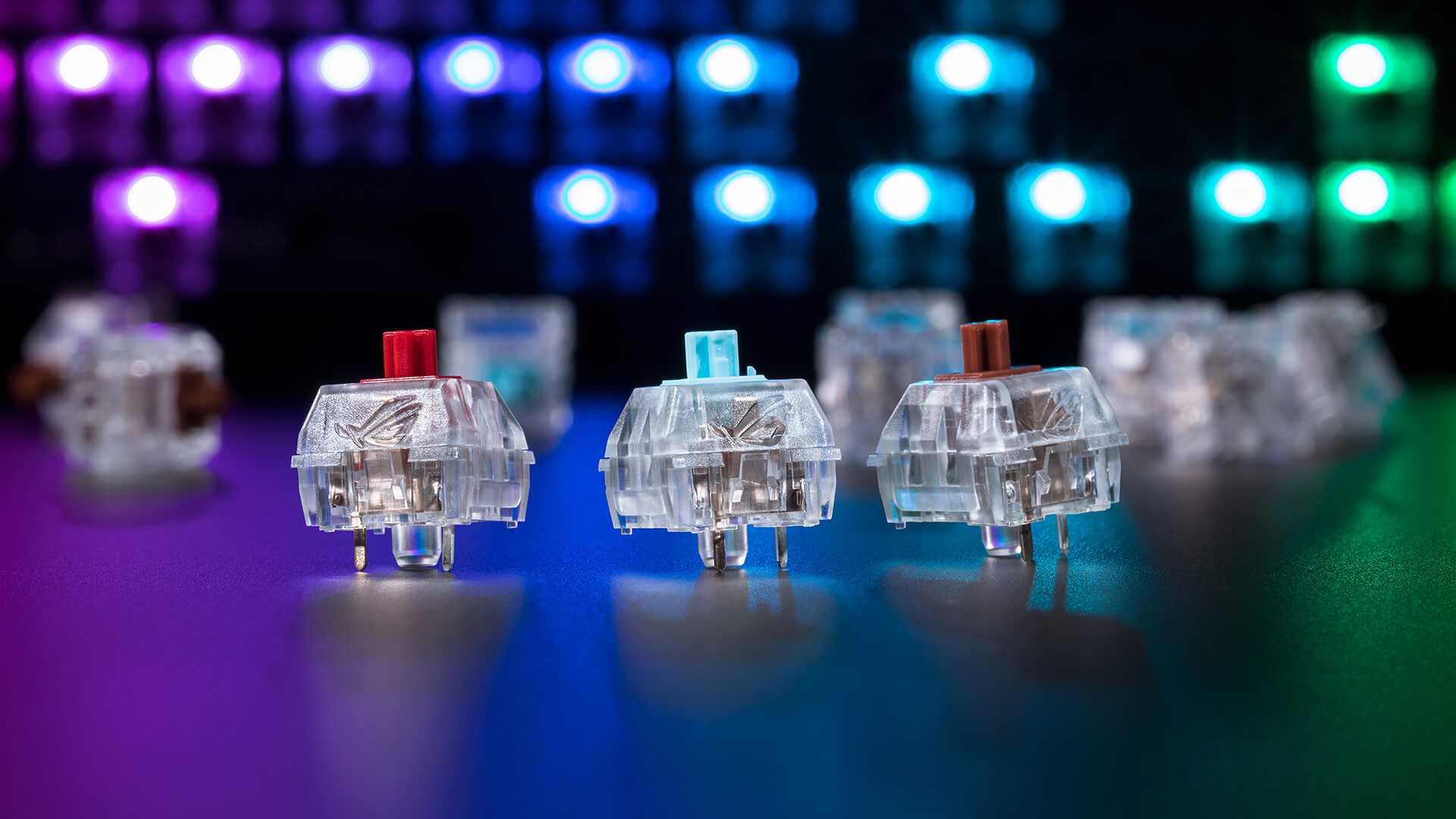 Three different ROG NX switches 