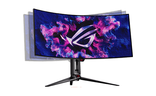 Swivel adjustment of the monitor