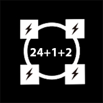 24 + 1 +2 Power Stages