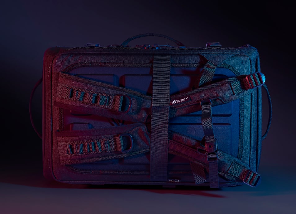 The image of hook and loop strap design behind the EVA panel