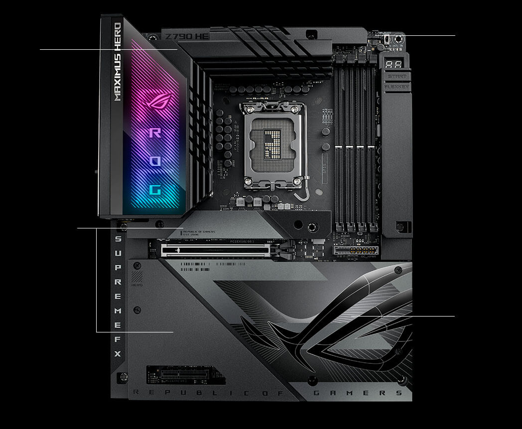 Cooling specs of the ROG Maximus Z790 Hero BTF