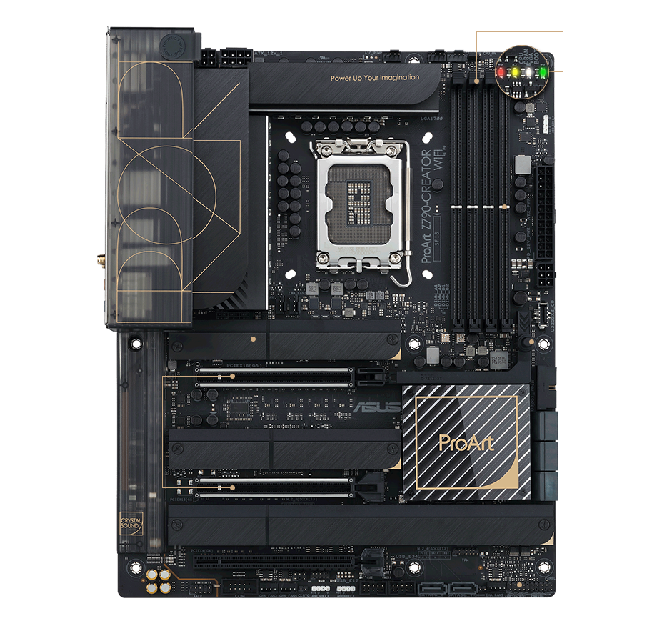 DIY-friendly features of the ProArt Z790-Creator WiFi motherboard