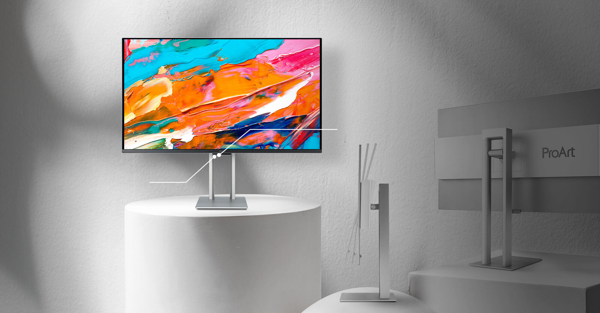 ProArt Display PA32UCDM with Ambient and Proximity Light Sensors for optimal viewing comfort.