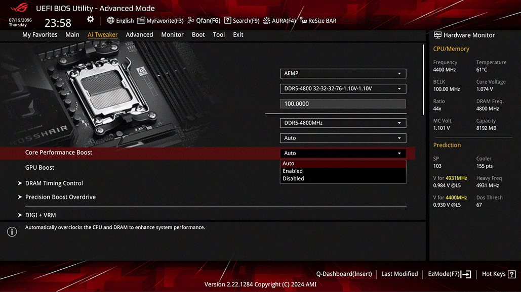 Overclocking AI te permite optimizar automáticamente el rendimiento.