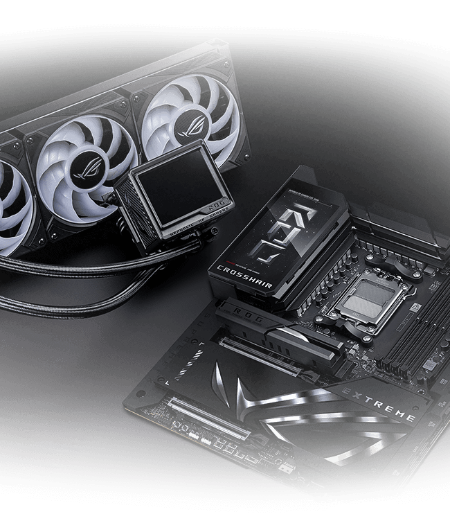 El ROG Crosshair X870E Extreme y el ROG Ryujin III 360 ARGB Extreme