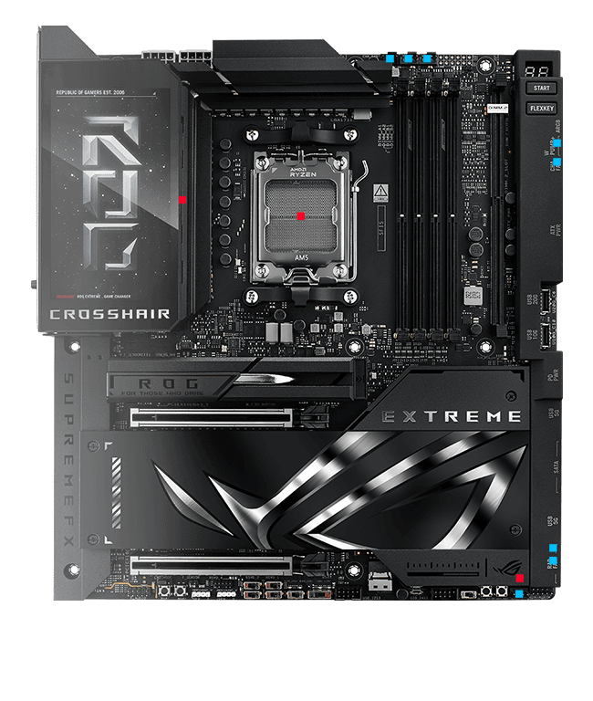 La gestión térmica del ROG Crosshair X870E Extreme