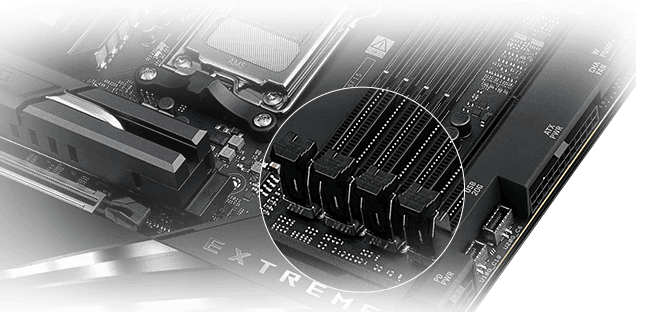 El ROG Crosshair X870E Extreme es compatible con la tecnología DRAM NitroPath