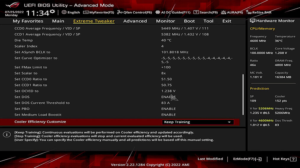 Las características que mejora IA Overclocking