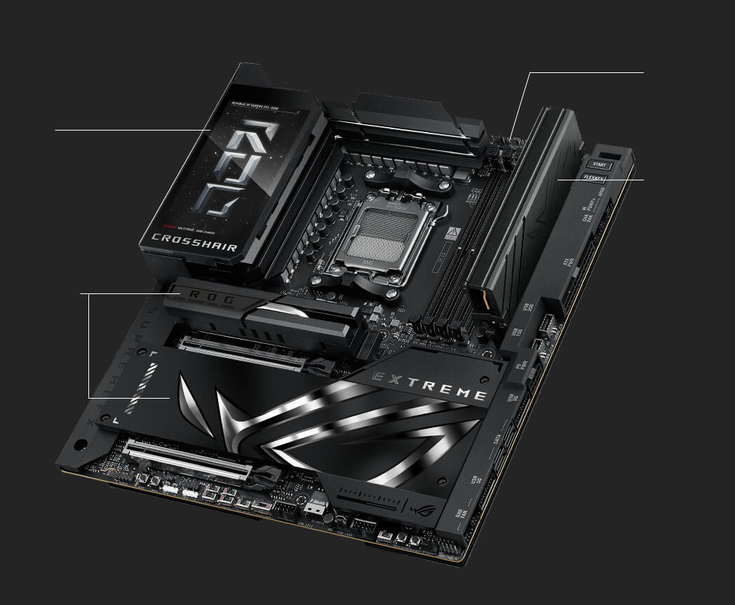 Especificaciones de refrigeración del ROG Crosshair X870E Extreme