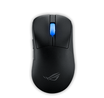 Top view of the black ROG Keris II Ace
