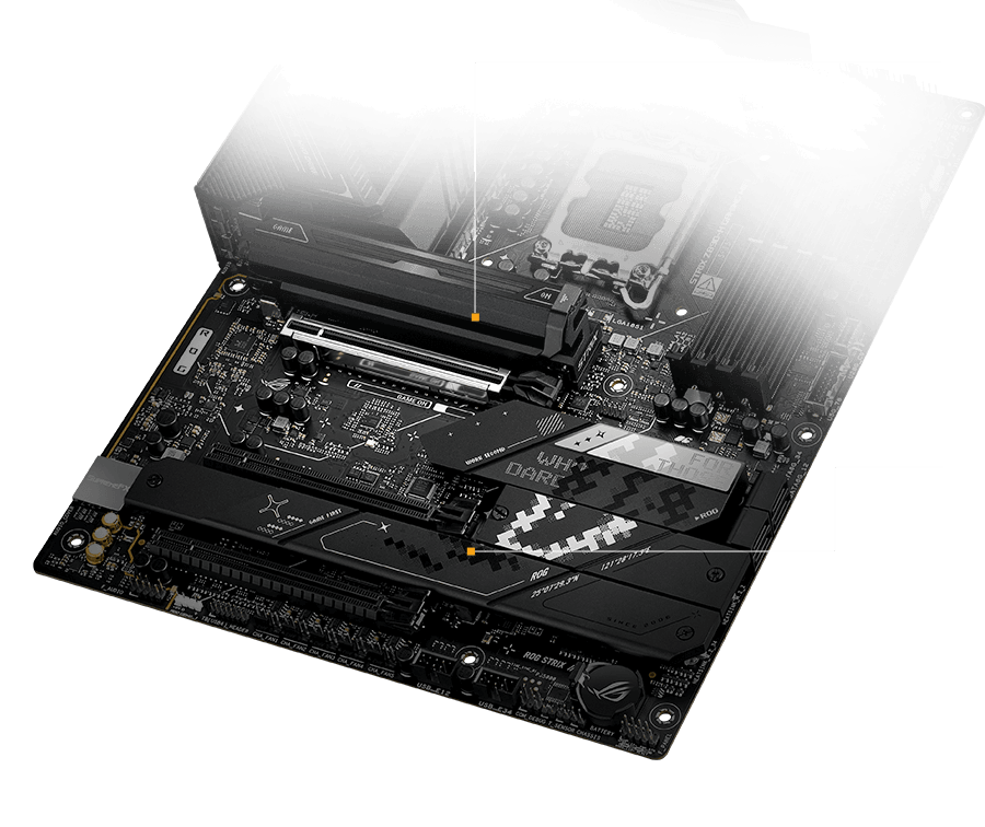 Strix Z890-H M.2 heatsinks and backplate layout
