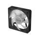 ASUS AR120 ARGB PWM Fan, top-down view with tilted 45 degrees