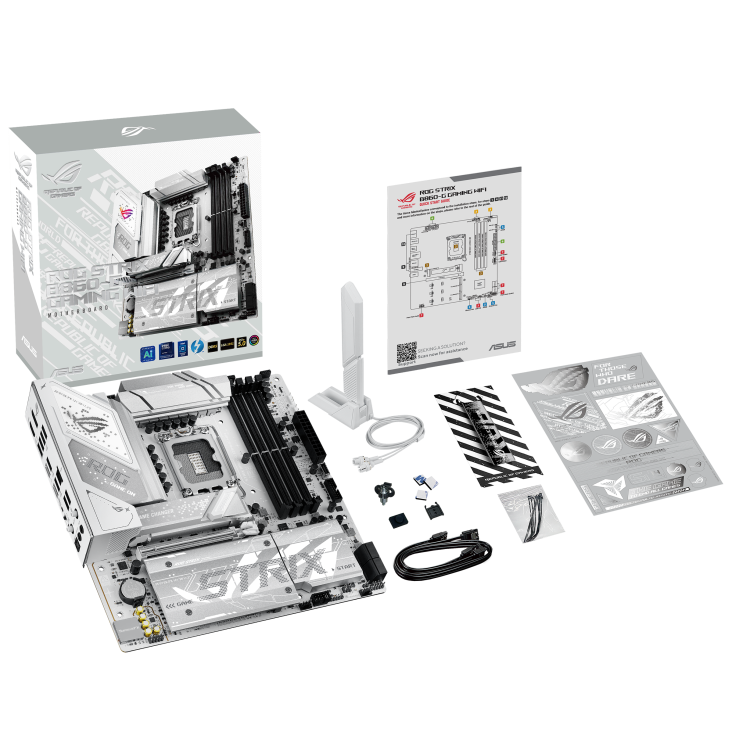 ROG STRIX B860-G GAMING WIFI with color box and accessories